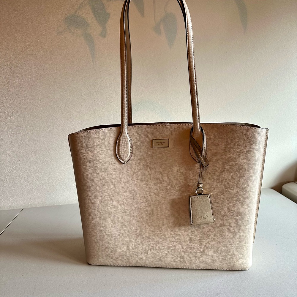 Elegant Cream Kate Spade Tote Bag
